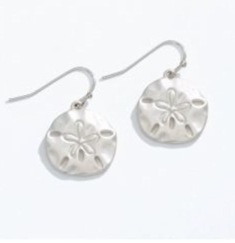 Earrings Sand Dollar Hammered /8108819/2