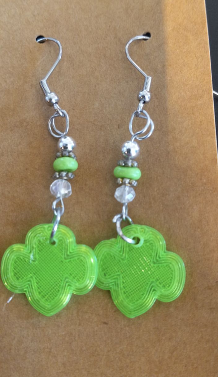 Girl Scout Earrings Asst. Colors