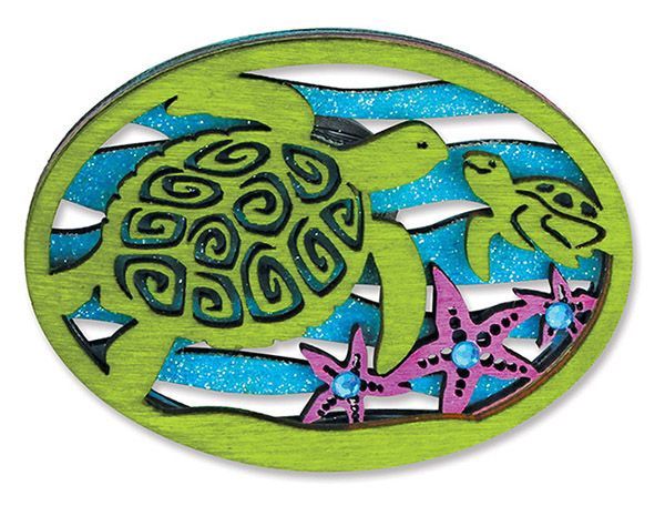 Turtle Wooden Magnet/831-67LS/12