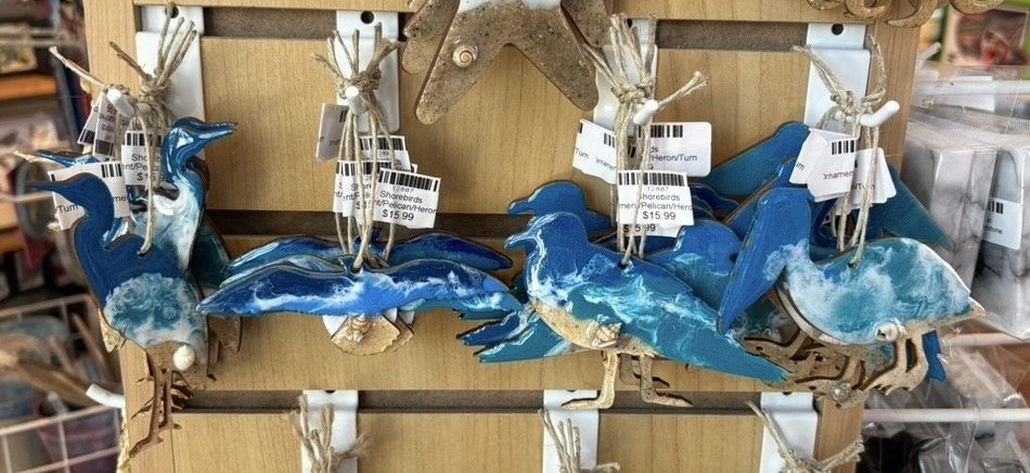 Shorebirds Ornament/Pelican/Heron/Turn