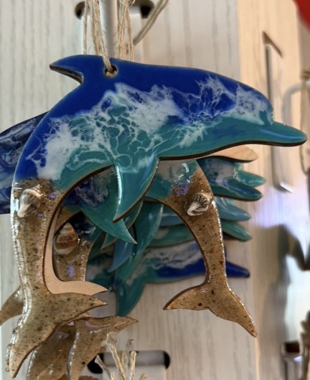 Resin Dolphin Ornament
