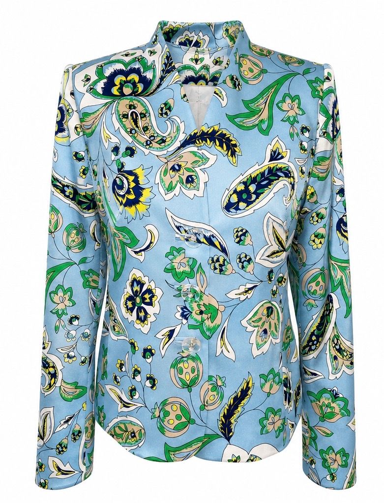 SOPHIE Blue Paisley Seidenblazer SOPHIE Blue Paisley Seidenblazer