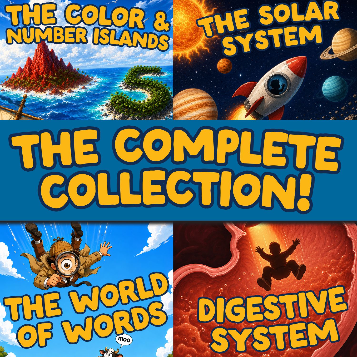 Captain Curious Digital Collection (Albums #01-04)