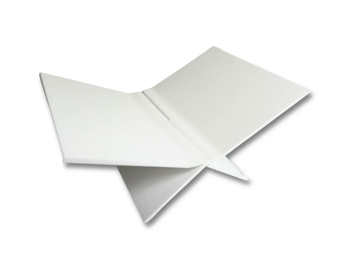 Boekenstandaard Perspex Middel - Mat Wit