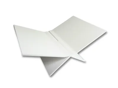 Boekenstandaard Perspex Middel - Mat Wit