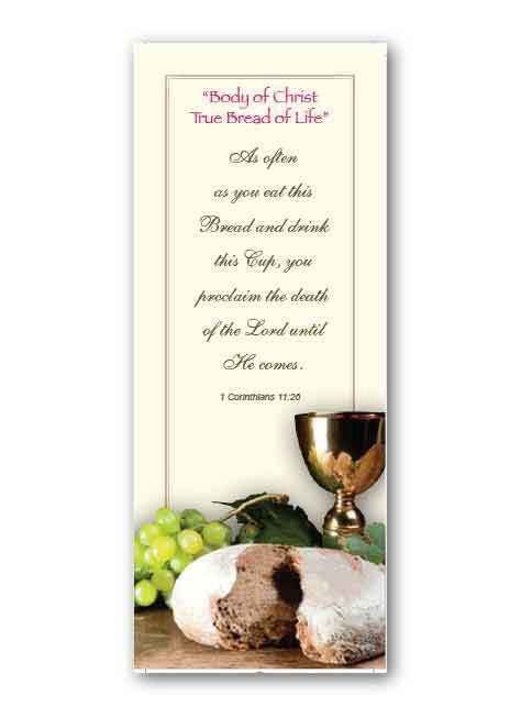 BOOKMARK BODY OF CHRIST TRUE BREAD OF LIFE
