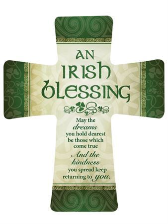 CROSS PORCELAIN IRISH BLESSING