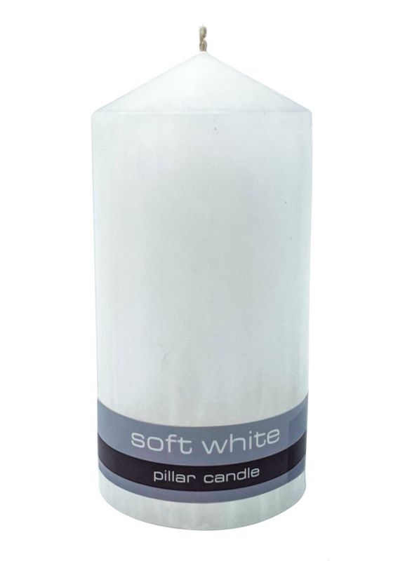 SOFT WHITE CANDLE  150MM X 74MM