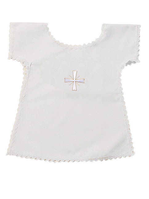 BAPTISMAL BIB EMBROIDERED CROSS