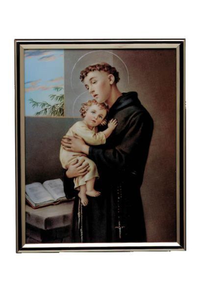 GOLD FRAME ST ANTHONY