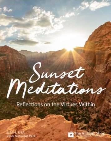 SUNSET MEDITATIONS VIRTUES CARDS