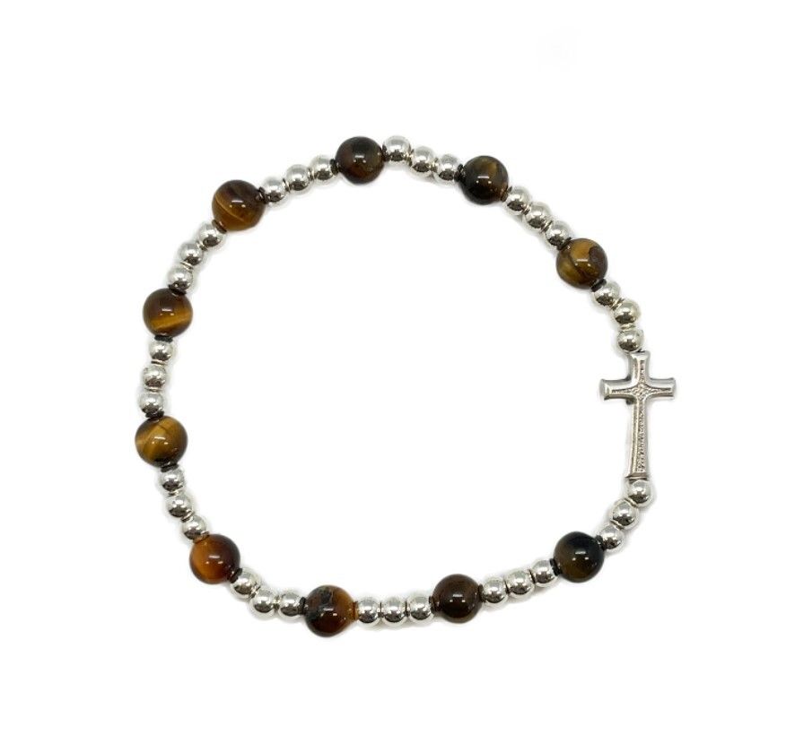 PRECIOUS STONE BRACELET - TIGER EYE