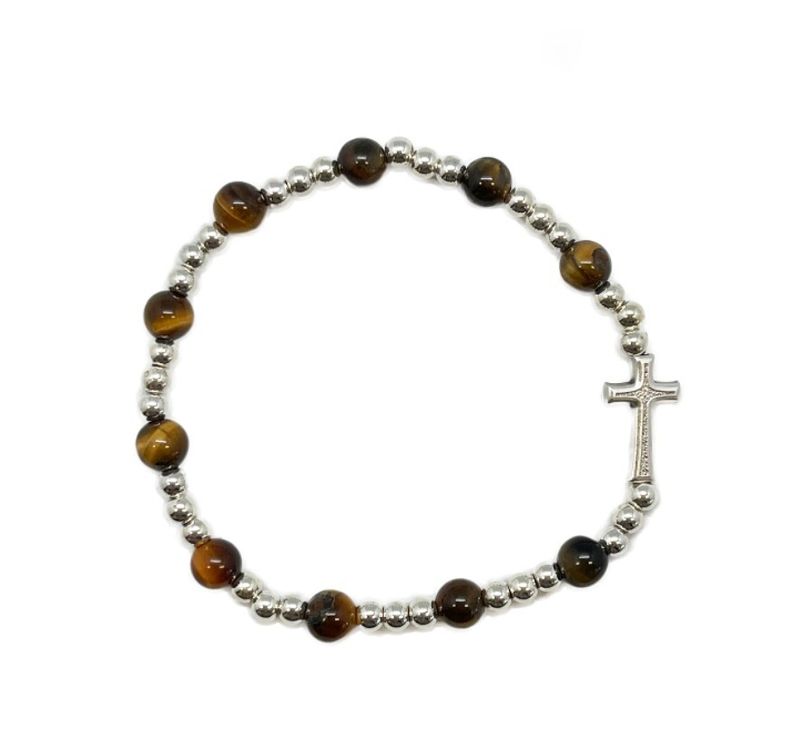 PRECIOUS STONE BRACELET - TIGER EYE