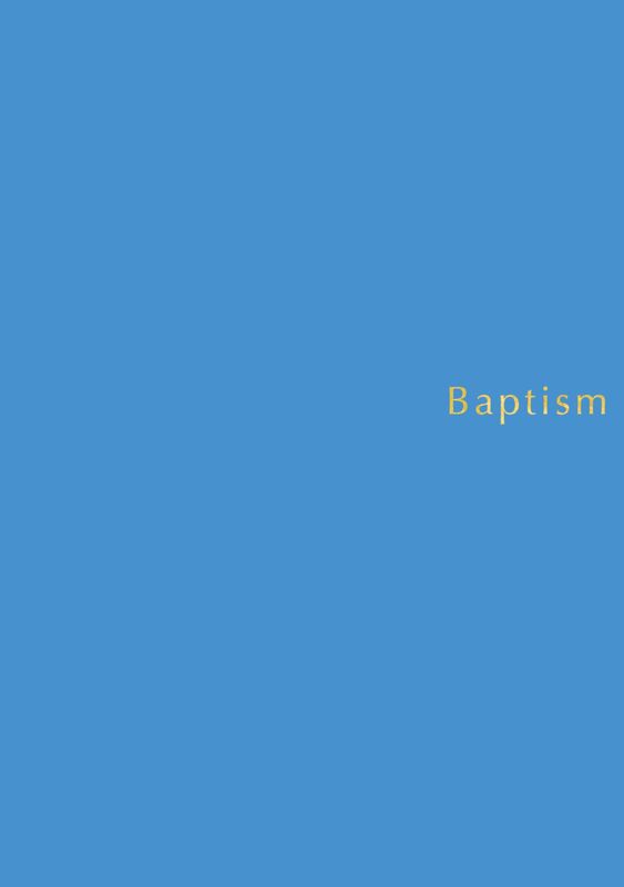 BAPTISM REGISTER  - BLUE