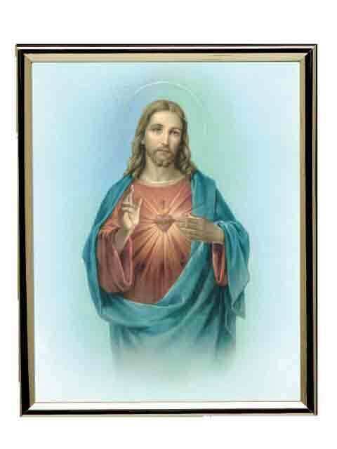GOLD FRAME SACRED HEART OF JESUS
