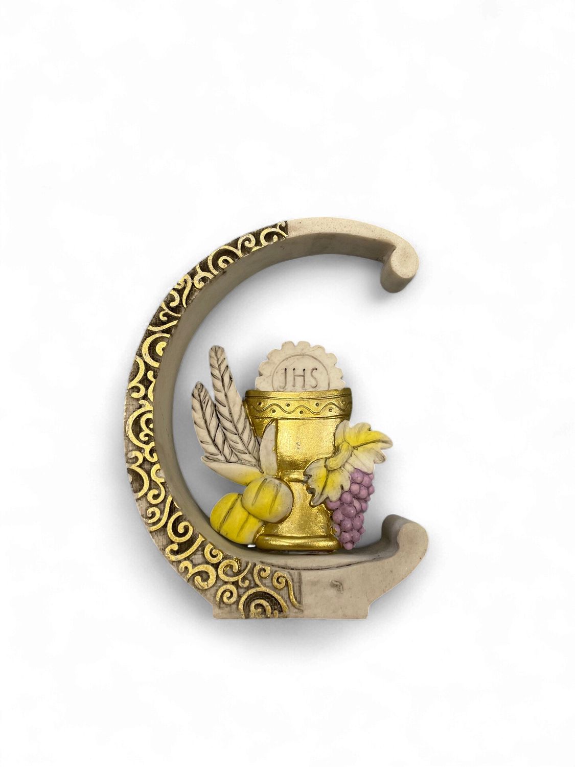 COMMUNION ORNAMENT SCROLL CHALICE
