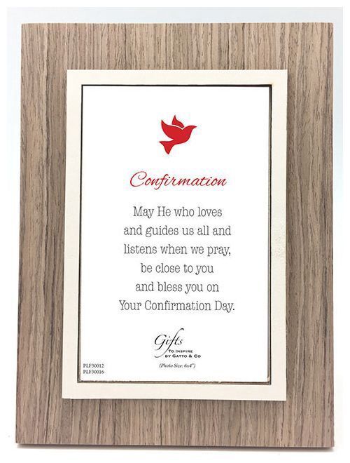 CONFIRMATION WOODGRAIN FRAME