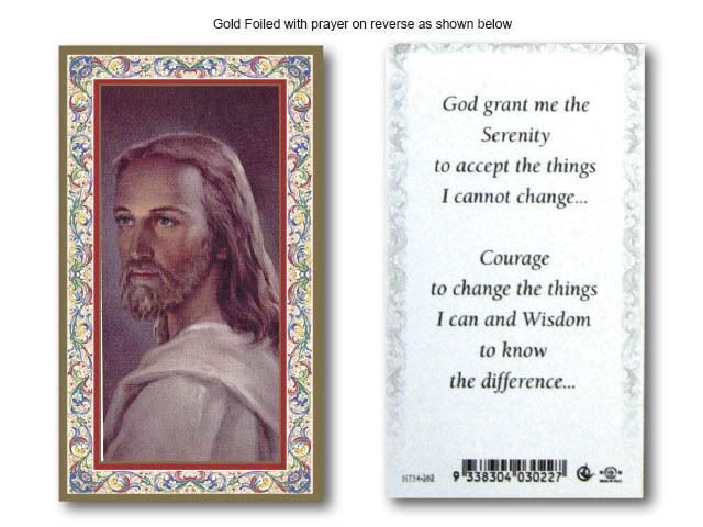 HOLY CARD - FACE OF JESUS