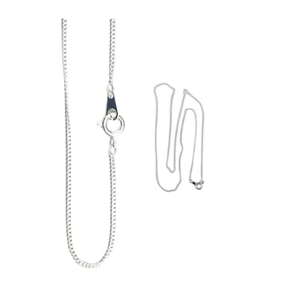 CHAIN SILVER PLATED FINE 20 INCH