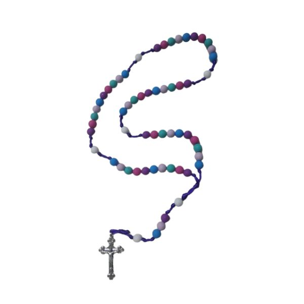RADIANT ROSARY SILICONE WITH METAL CROSS