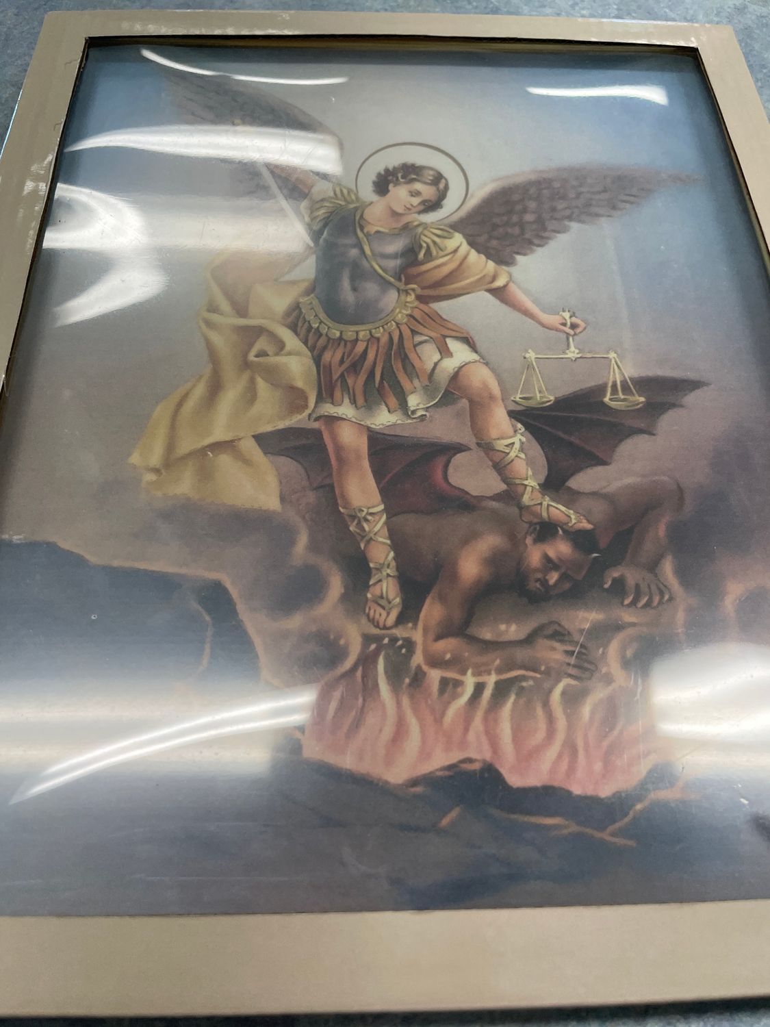 GOLD FRAME  ST MICHAEL