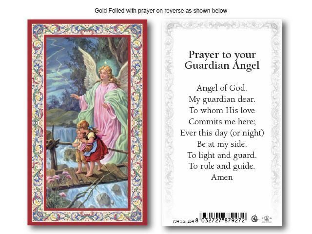HOLY CARD - GUARDIAN ANGEL