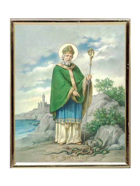 GOLD FRAME ST PATRICK