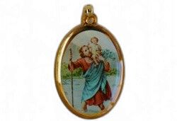 ST CHRISTOPHER GILT MEDAL
