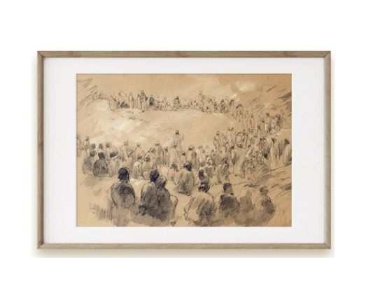 FRAMED SKETCH - SERMON ON THE MOUNT