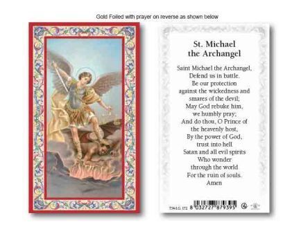 HOLY CARD - ST MICHAEL THE ARCHANGEL