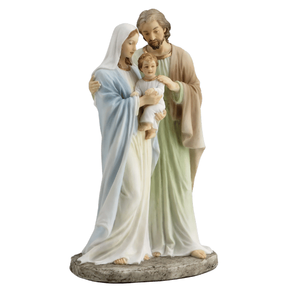 HOLY FAMILY STATUE 210MM - VERONESE COLLECTION
