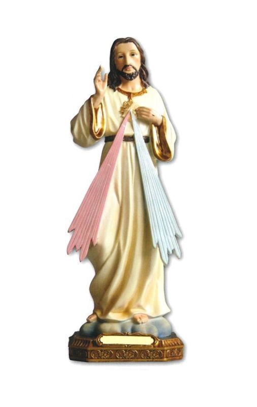 RESIN STATUE DIVINE MERCY 30CM