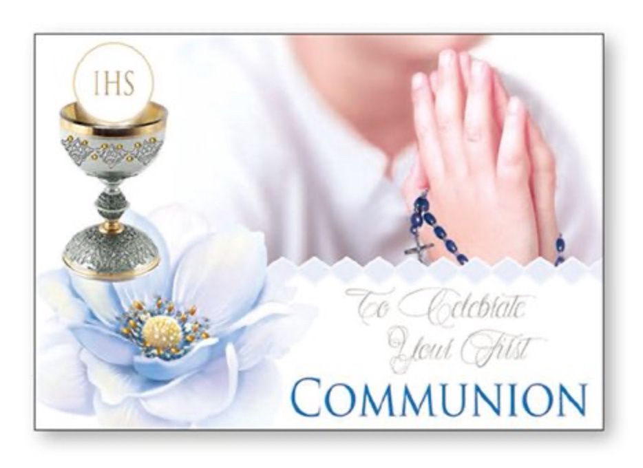 TO CELEBRATE YOUR FIRST COMMUNION BOY SACRAMENTAL PLAQUE