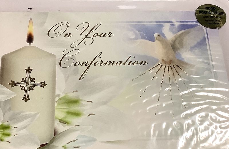 ON YOUR CONFIRMATION SACRAMENTAL PLAQUE