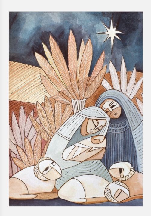 KAYE REDMAN - NATIVITY - UNFRAMED PRINT
