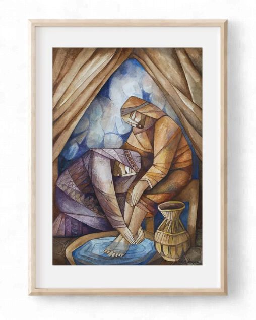 KAYE REDMAN - SERVANT KING - LARGE (60CM X 42.5CM ) - FRAMED