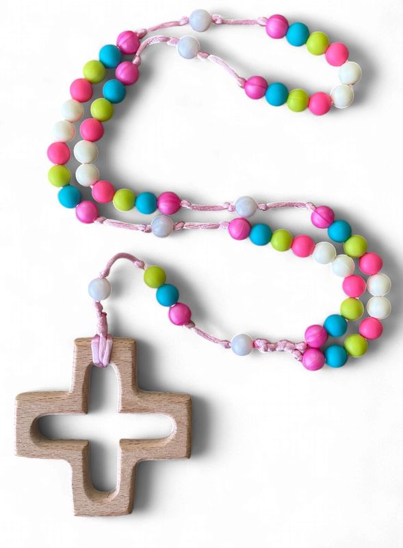 RADIANT ROSARIES - WOODEN CROSS ROSARIES