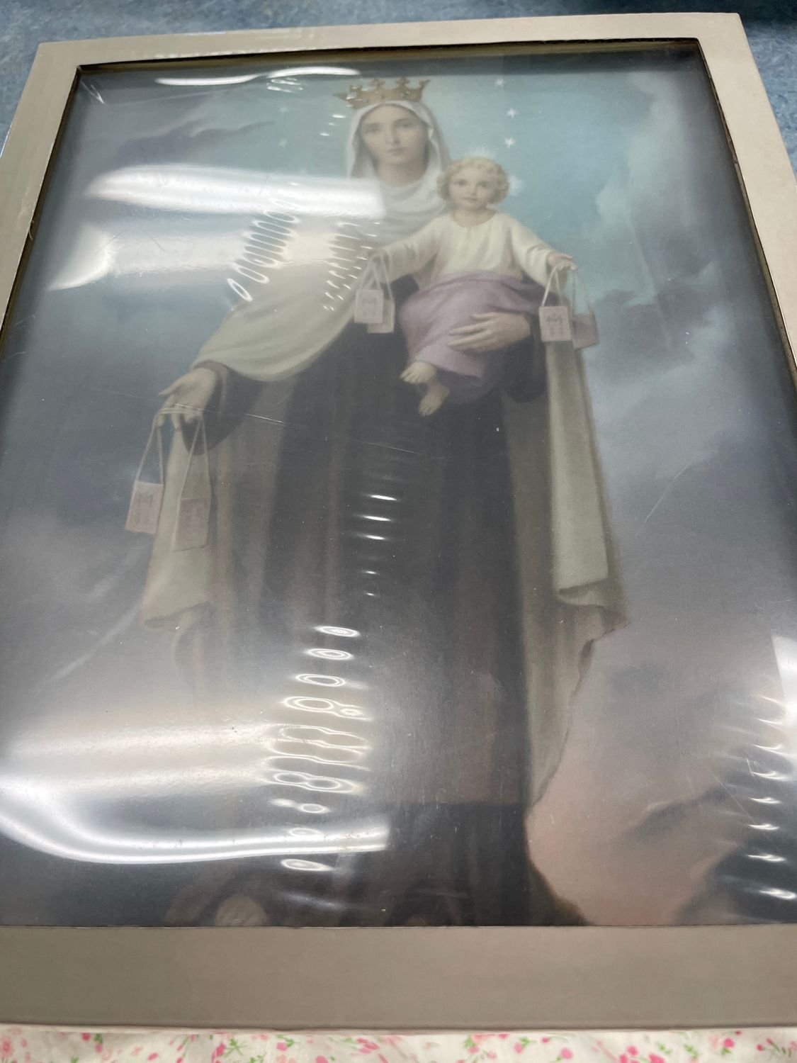 GOLD FRAME OUR LADY OF MT CARMEL