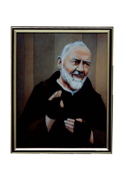 GOLD FRAME PADRE PIO