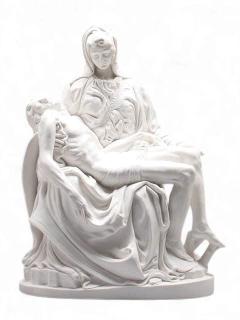 RESIN STATUE PIETA 190MM