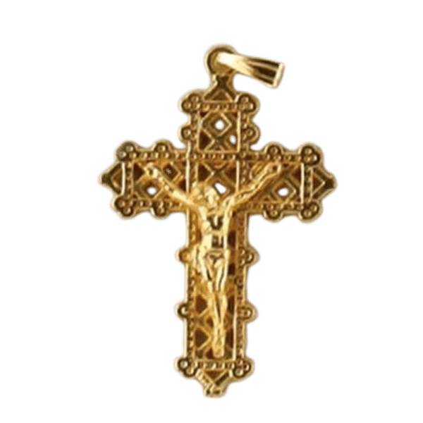 CRUCIFIX  GOLD FILIGREE 35MM