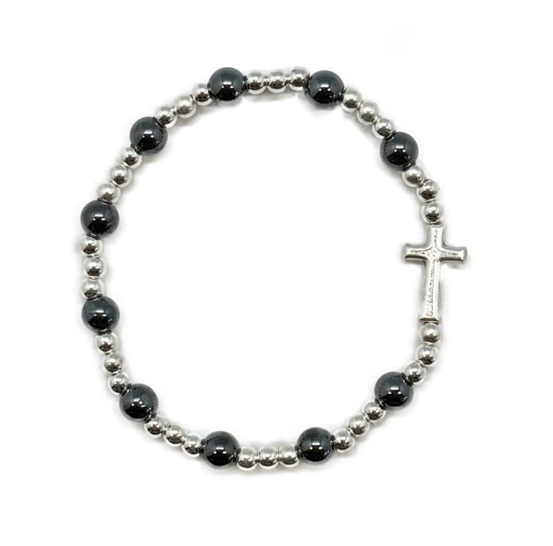 PRECIOUS STONE BRACELET - HEMATITE
