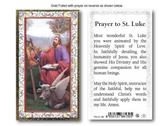 HOLY CARD - ST LUKE