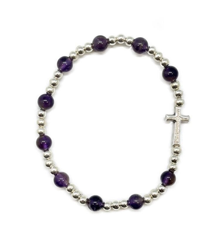 PRECIOUS STONE BRACELET AMETHYST