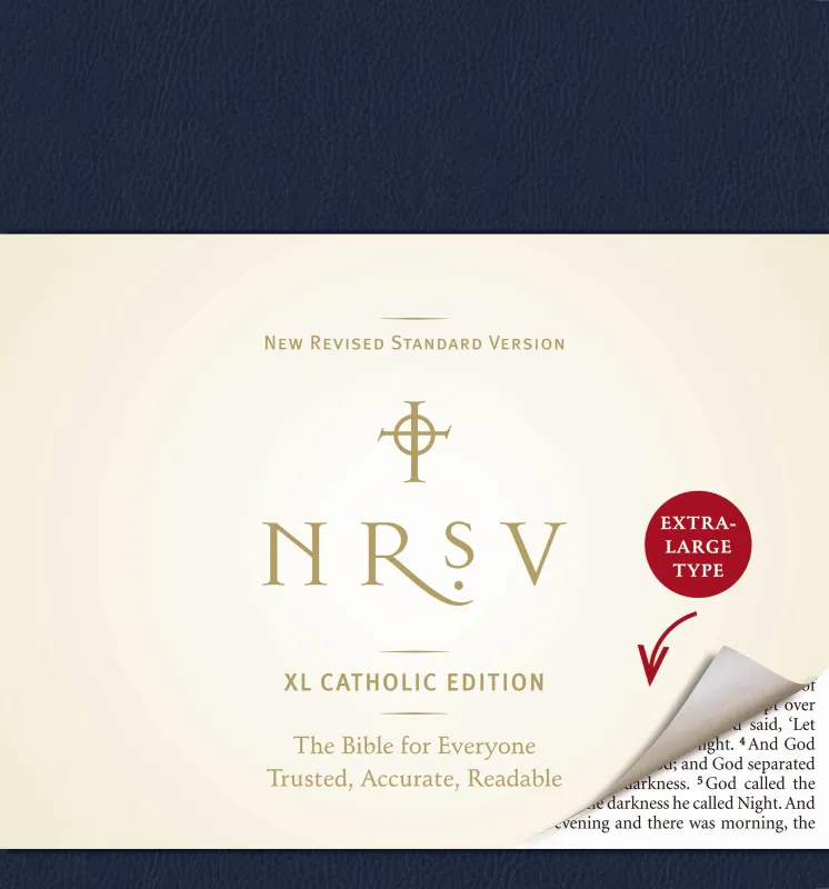 NRSV EXTRA LARGE PRINT CATHOLIC BIBLE NAVY