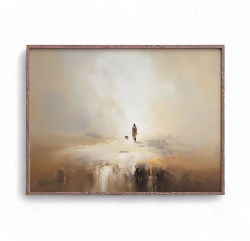 FRAMED PRINT - PARABLE OF THE LOST SHEEP