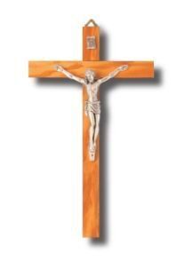 CRUCIFIX OLIVE WOOD 25CM