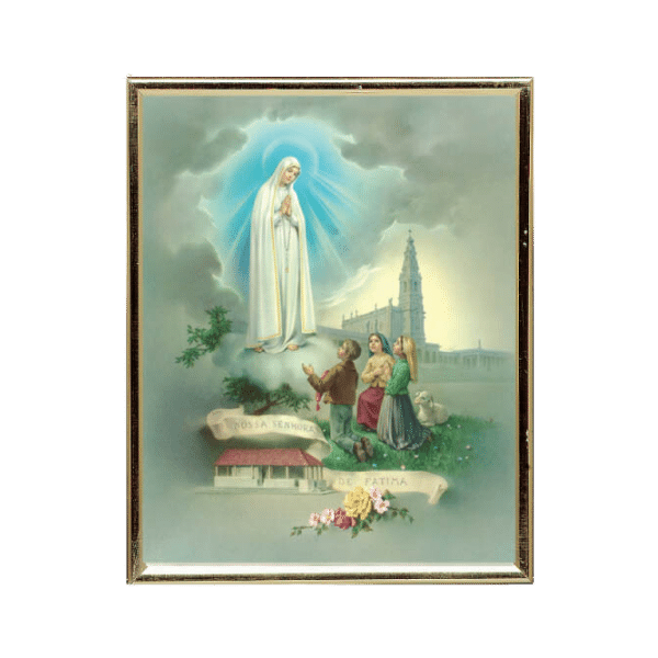 GOLD FRAME OUR LADY FATIMA