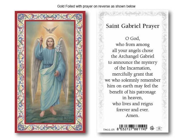 HOLY CARD - ST GABRIEL