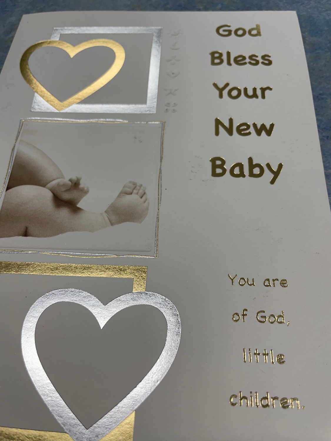 CD - GOD BLESS YOUR NEW BABY GREETING CARD